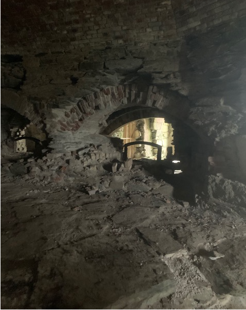 Construction work underway at the Southeast Demi-Bastion